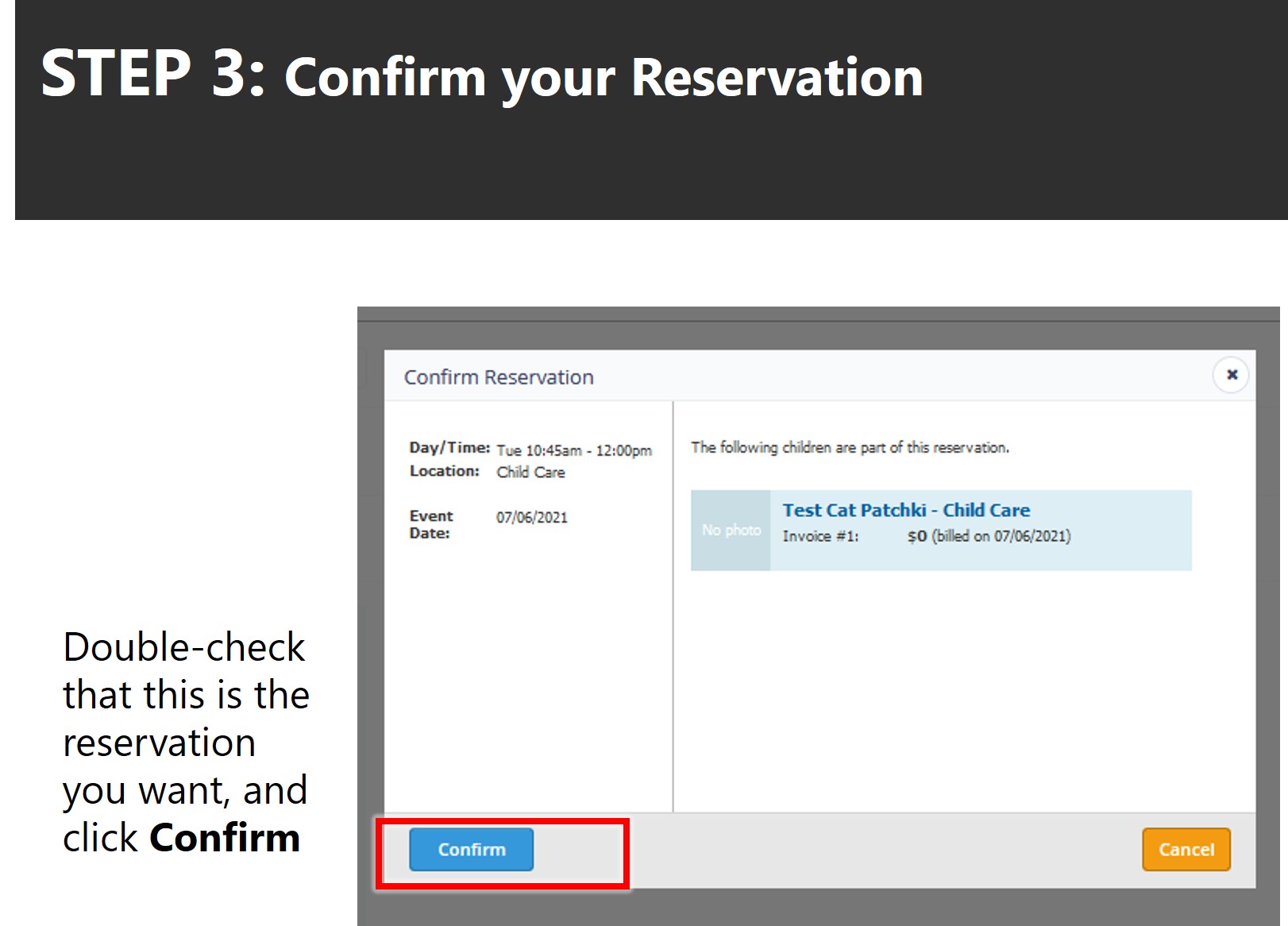 Instructions on how to access member portal