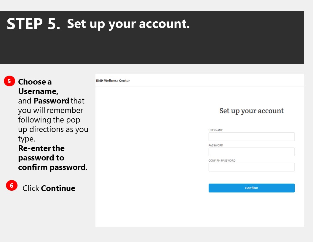 Instructions on how to access member portal