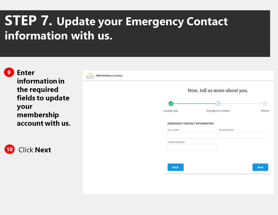 Instructions on how to access member portal