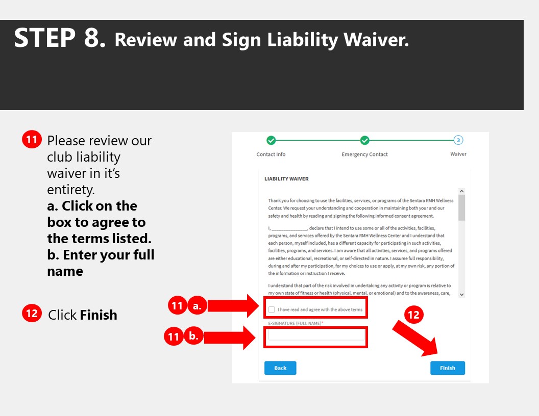 Instructions on how to access member portal